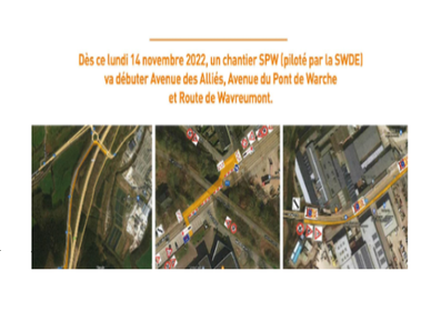 Chantier SPW des Alliés - Pont de Warche - Wavreumont
